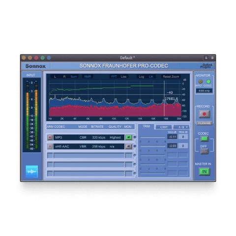 Oxford Fraunhofer Pro-Codec Plugin