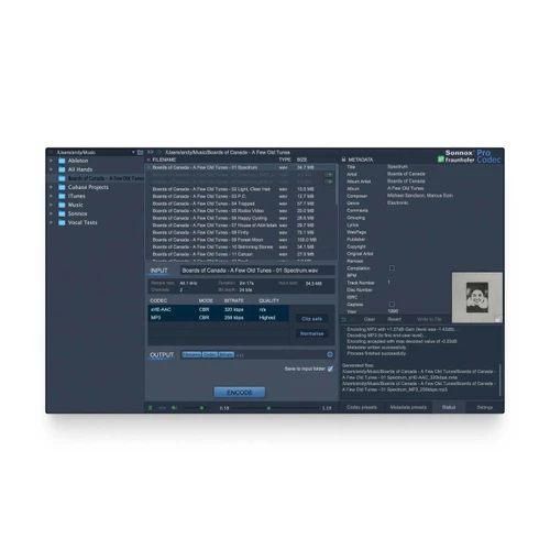 Sonnox Oxford Fraunhofer Pro-Codec 